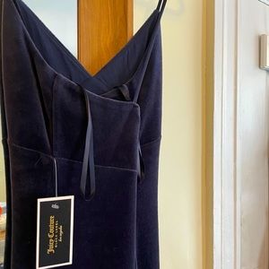 Juicy Couture - Navy Velour Midi Dress